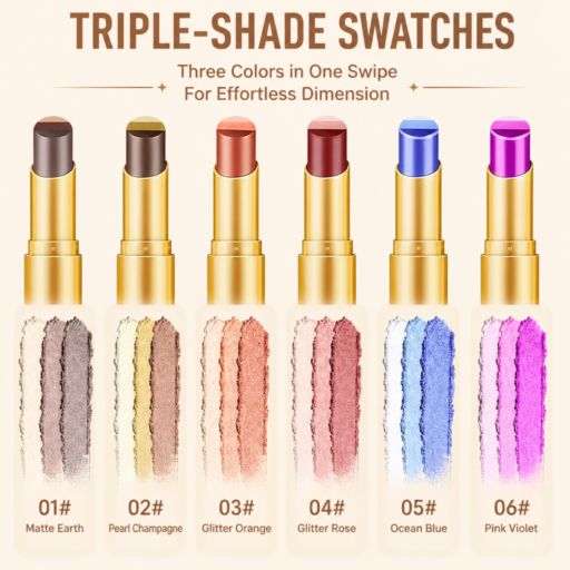 3 Color Eyeshadow Stick