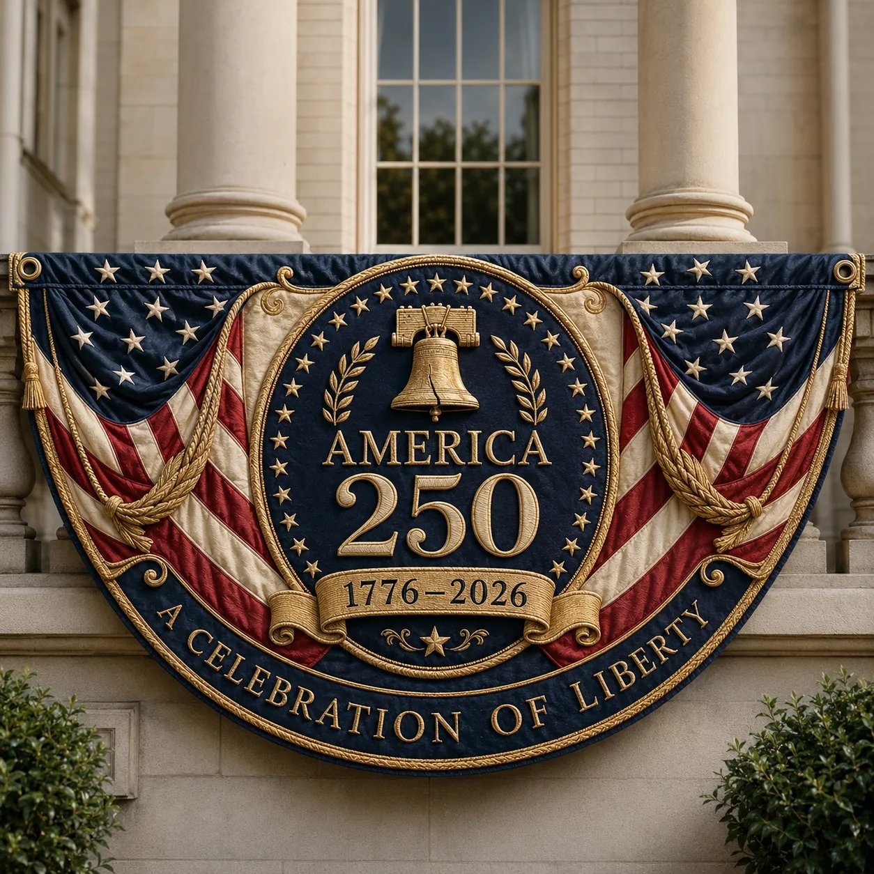🇺🇸America 250 Fan Bunting Flag A Celebration of Liberty. Heritage. and American Pride 🇺🇸