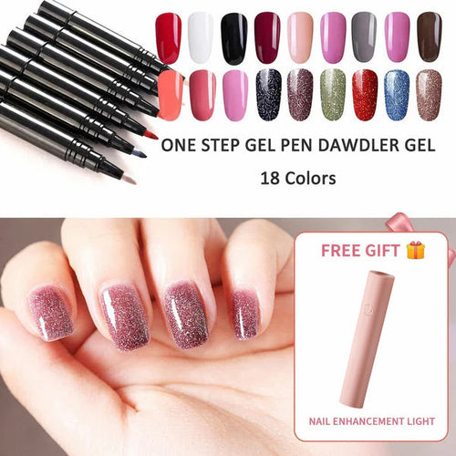 💅 Limited Time Buy 1 Get 1 Free ✨One Step Nail Gel Pen🎨