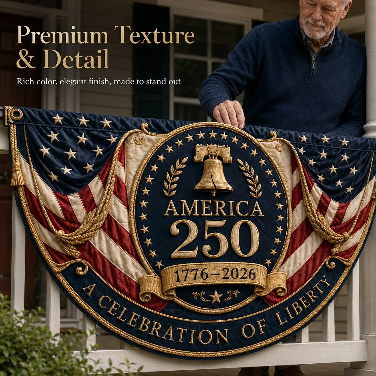 🇺🇸America 250 Fan Bunting Flag A Celebration of Liberty. Heritage. and American Pride 🇺🇸