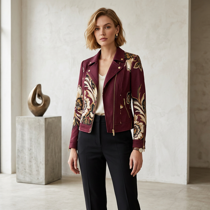 The Botanical Biker Jacket – Collection 2024