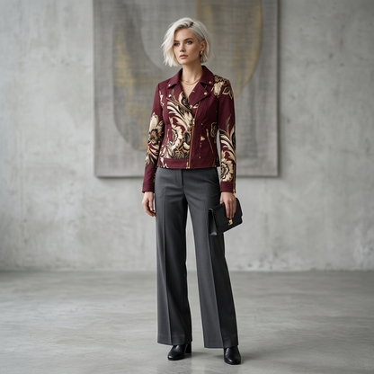 The Botanical Biker Jacket – Collection 2024
