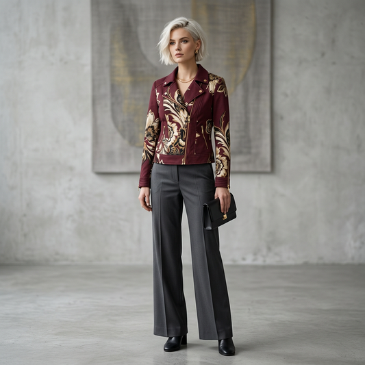 The Botanical Biker Jacket – Collection 2024