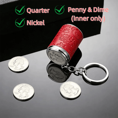 Mini Coin Storage Keychain