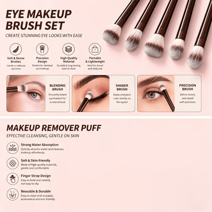 💄✨ Professional Makeup Brush Set - Perfect for Women & Girls