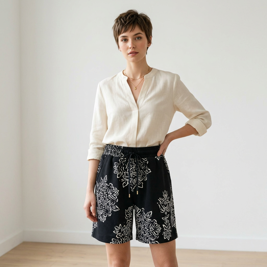 The Artisanal Knit Shorts – Urban Abstraction Collection