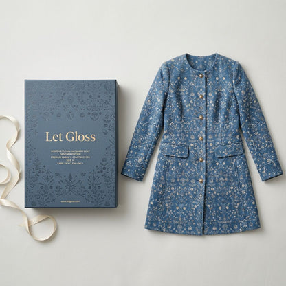 The Women's Floral Jacquard Coat – Designer Edition