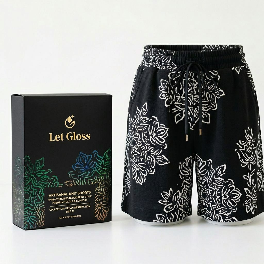 The Artisanal Knit Shorts – Urban Abstraction Collection