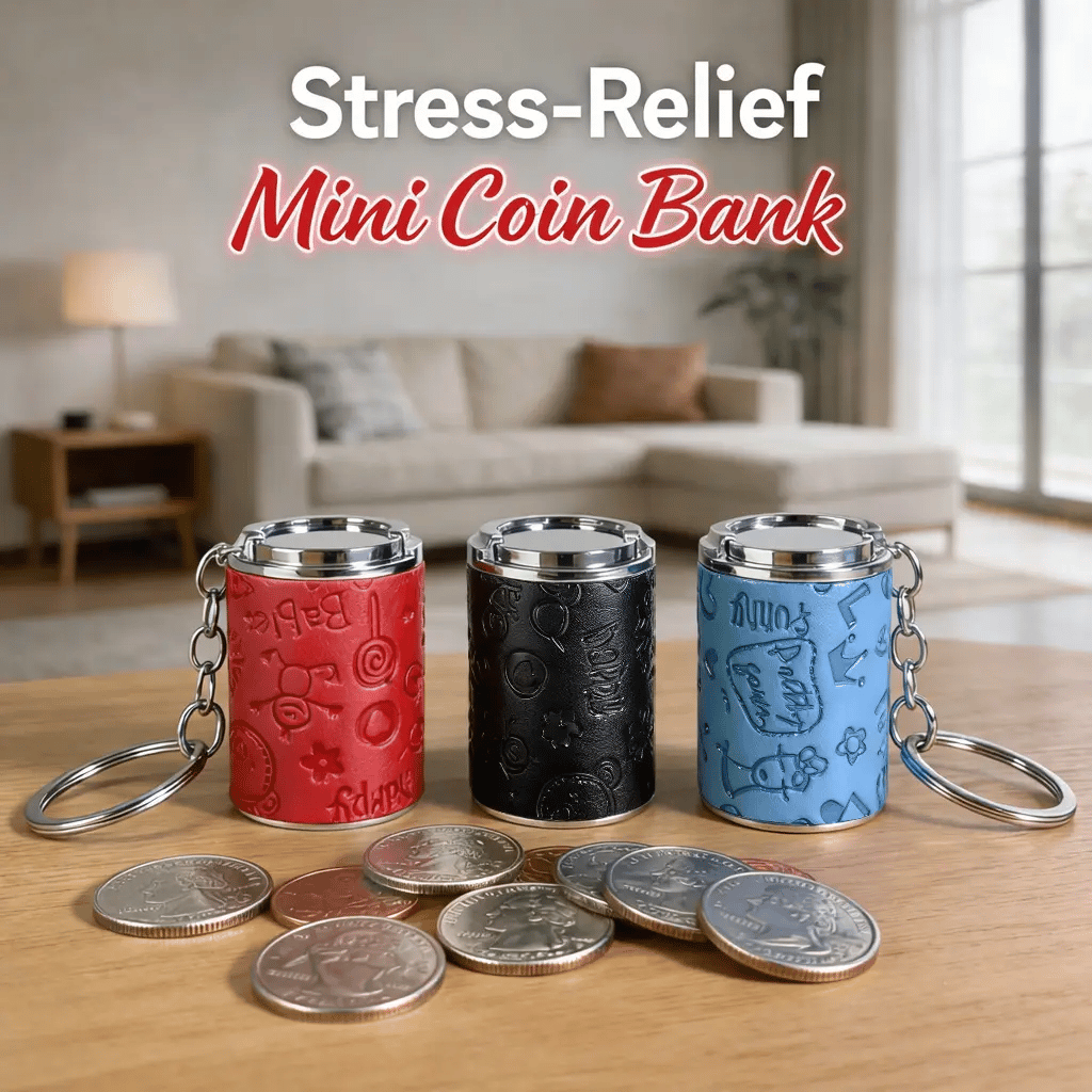 Mini Coin Storage Keychain