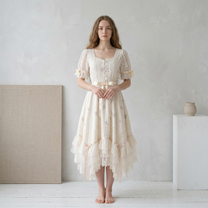 The Bilgana Tie-Detail Dress
