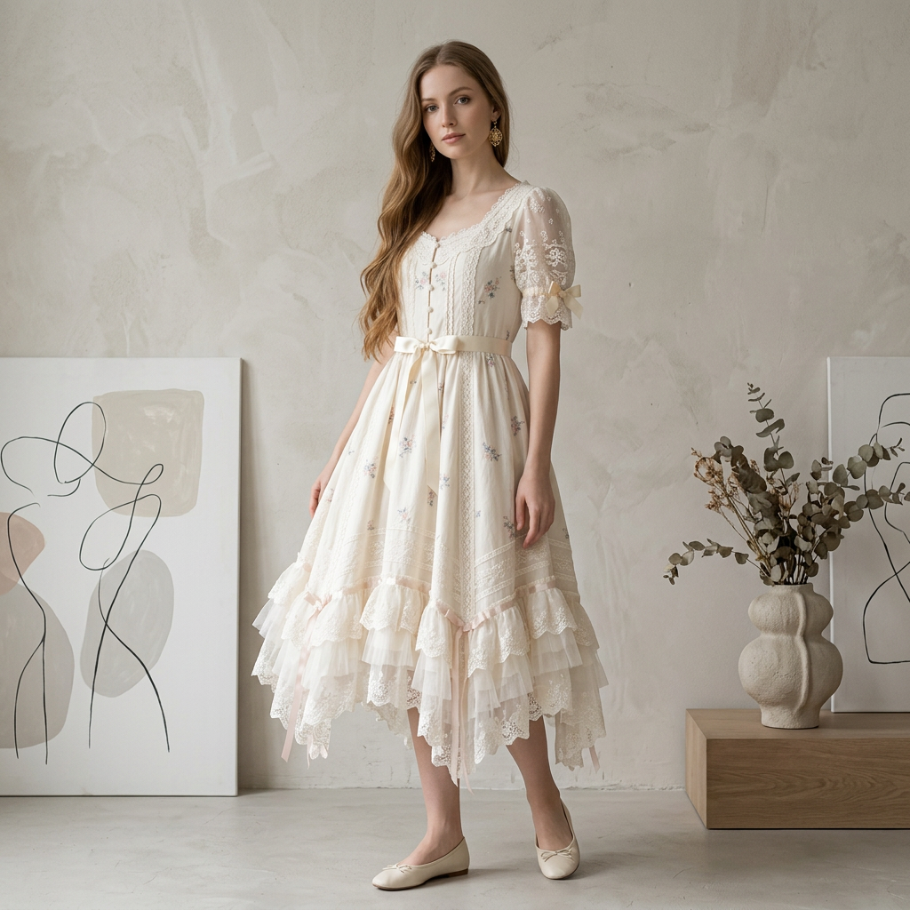 The Bilgana Tie-Detail Dress