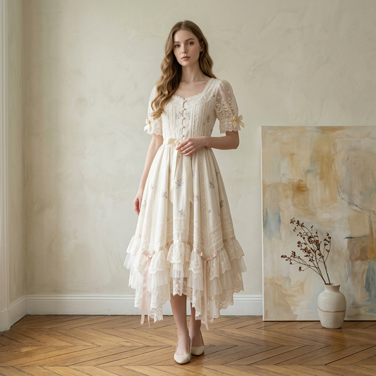 The Bilgana Tie-Detail Dress