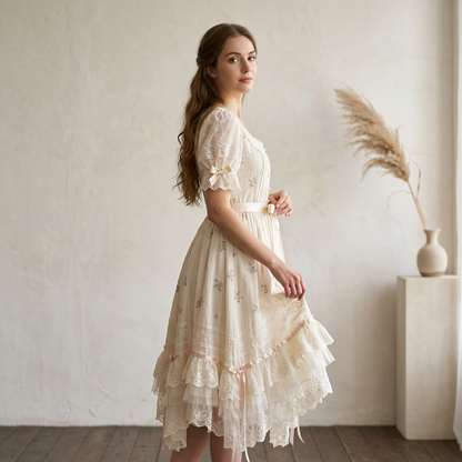 The Bilgana Tie-Detail Dress